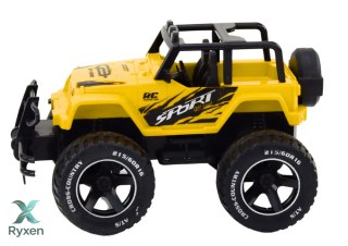 Autko Samochód Terenowy Zdalnie Sterowany RC 1:18 Żółty LEAN TOYS