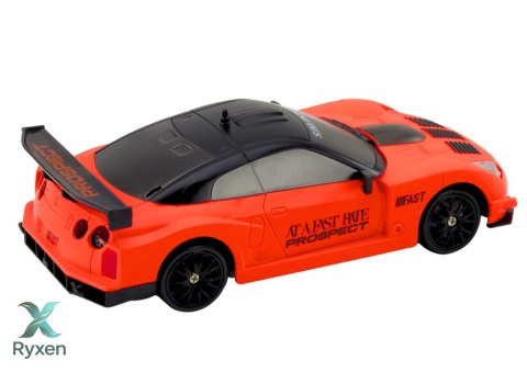 Autko Sportowe Zdalnie Sterowane R/C 1:24 Pomarańczowe Wymienne Koła LEAN TOYS