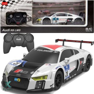 Auto R/C 1:24 Zdalnie Sterowane Sportowe AUDI R8 LMS Białe RASTAR