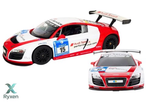 Auto R/C 1:24 Zdalnie Sterowane Sportowe AUDI R8 LMS Białe RASTAR