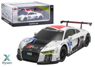 Auto R/C 1:24 Zdalnie Sterowane Sportowe AUDI R8 LMS Biało-Czarne RASTAR