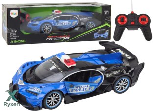 Auto Zdalnie Sterowane RC Policyjne w Skali 1:12 Niebieski LEAN TOYS