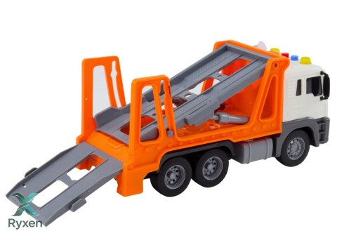 Ciężarówka Laweta Multifunkcyjna Światła i Dźwięki 1:16 Pomarańczowa Autko LEAN TOYS