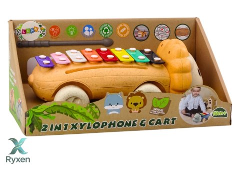 Cymbałki Lew Na Kółkach Instrument Dla Dzieci Kolorowe Edukacyjne LEAN TOYS