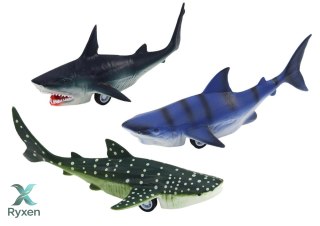 Figurki Pojazdy Zwierzęta Morskie Napęd Frykcyjny Rekin Orka 6 Szt LEAN TOYS