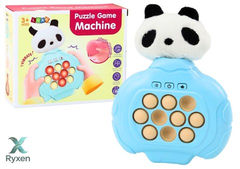 Gra Pop-It Panda Pluszowa Konsola Zręcznościowa Wibracje Sensoryczna LEAN TOYS
