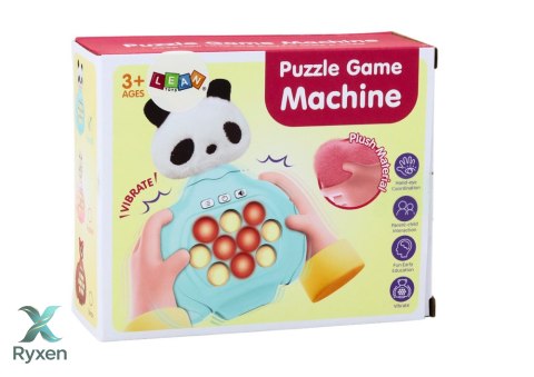 Gra Pop-It Panda Pluszowa Konsola Zręcznościowa Wibracje Sensoryczna LEAN TOYS