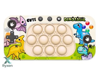 Gra Zręcznościowa Konsola Pop It 4 Tryby Gry Dinozaury LEAN TOYS