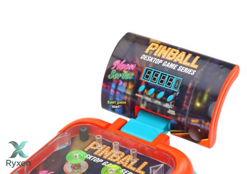 Gra Zręcznościowa Pinball Ledowe Światła Dźwięki Tablica Wyników LEAN TOYS
