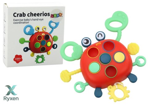Krab Sensoryczny Interaktywny Edukacyjna Zabawka Dla Dzieci Gryzak LEAN TOYS