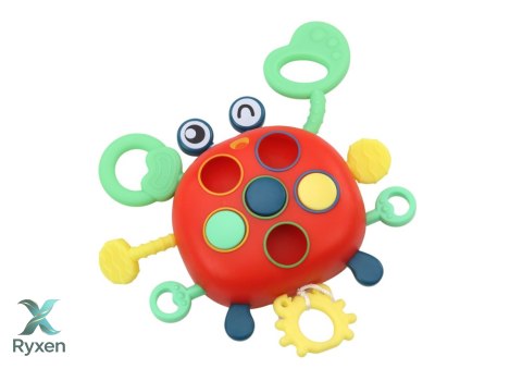 Krab Sensoryczny Interaktywny Edukacyjna Zabawka Dla Dzieci Gryzak LEAN TOYS