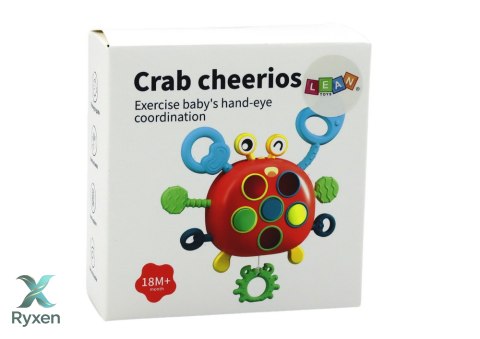 Krab Sensoryczny Interaktywny Edukacyjna Zabawka Dla Dzieci Gryzak LEAN TOYS