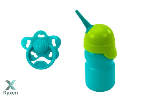 Lalka Bobas W Szarej Piżamce Siusiająca Butelka Smoczek Dźwięki LEAN TOYS