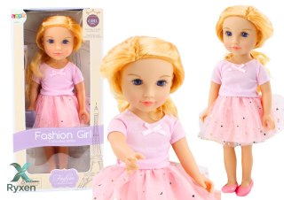 Lalka W Sukience Z Tiulem Różowa Blond Włosy LEAN TOYS