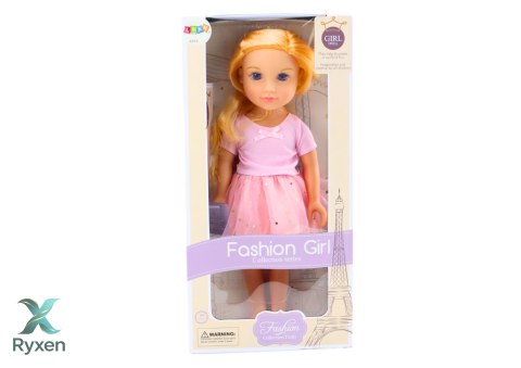 Lalka W Sukience Z Tiulem Różowa Blond Włosy LEAN TOYS