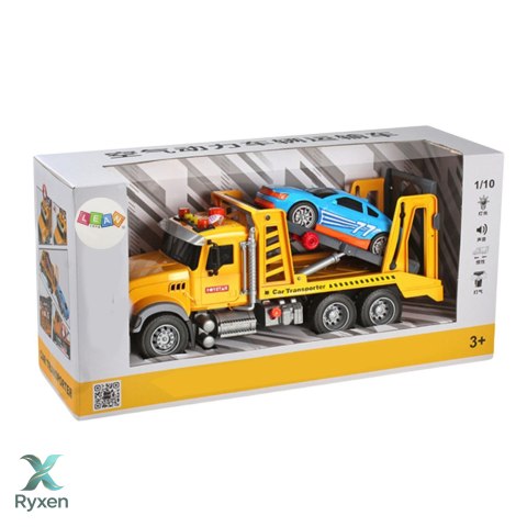 Laweta Pomoc Drogowa Auto 2w1 Regulowana Światła Dźwięki LEAN TOYS
