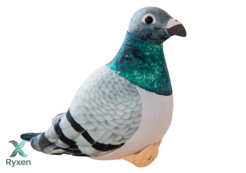 Maskotka Pluszowy Gołąb Grzywacz Szary 20cm LEAN TOYS