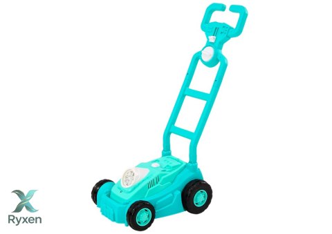 Maszyna Do Baniek Mydlanych Kosiarka Jeździk z Rączką Niebieski LEAN TOYS