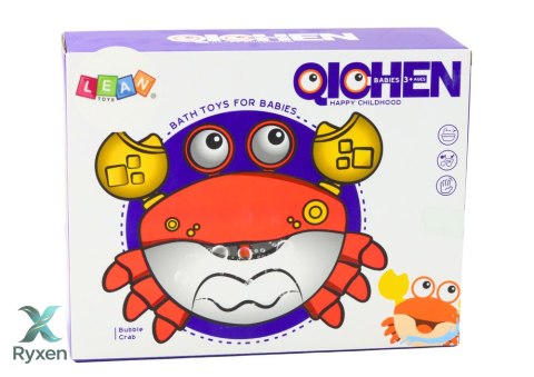 Maszyna do Baniek Mydlanych Krab Czerwony LEAN TOYS