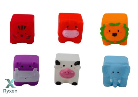 Miękkie Klocki Edukacyjne Do Kąpieli Zwierzęta LEAN TOYS
