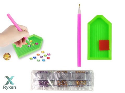 Naklejki Do Wyklejania Diamencikami Haft Diamentowy LEAN TOYS