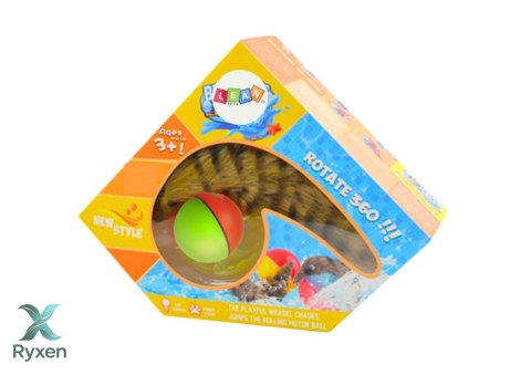Piłka z Puszystą Fretką Ogon Zabawka Interaktywna Do Kąpieli LEAN TOYS