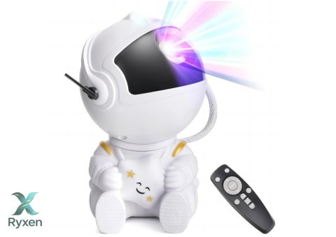Projektor Astronauta Z Gwiazdą LED USB Pilot Sterujący LEAN TOYS