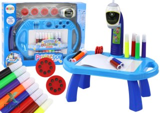 Projektor Rzutnik Do Rysowania Stoliczek Niebieski LEAN TOYS