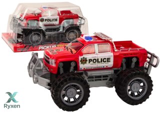 Samochód Policyjny Pickup Czerwony Terenowy Wóz Policji LEAN TOYS