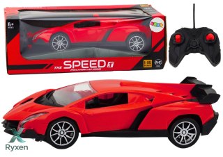 Samochód RC 1:16 Zdalnie Sterowany Sportowy Czerwone Auto LEAN TOYS