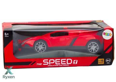 Samochód RC 1:16 Zdalnie Sterowany Sportowy Czerwone Auto LEAN TOYS
