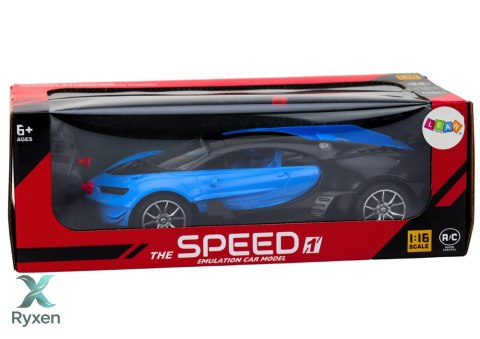 Samochód Sportowy Zdalnie Sterowany Auto RC Niebieski1:16 LEAN TOYS