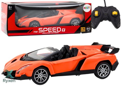 Samochód Zdalnie Sterowany Sportowy RC 1:16 Pomarańczowy LEAN TOYS
