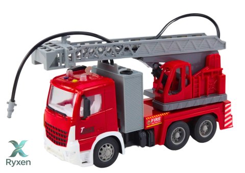 Straż Pożarna Napęd Frykcyjny Z Wysięgnikiem Światła I Dźwięk LEAN TOYS