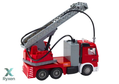 Straż Pożarna Napęd Frykcyjny Z Wysięgnikiem Światła I Dźwięk LEAN TOYS