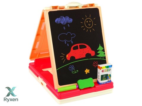 Tablica 3w1 Wielofunkcyjna Dwustronna Stolik Do Gier Chińczyk LEAN TOYS