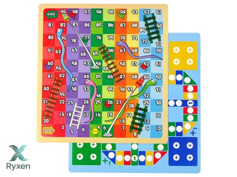 Tablica 3w1 Wielofunkcyjna Dwustronna Stolik Do Gier Chińczyk LEAN TOYS