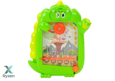 Tablica Do Rysowania Gra Kieszonkowa 2w1 Dinozaur Zielony LEAN TOYS