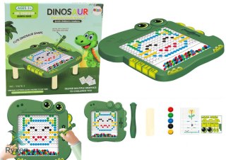 Tablica Magnetyczna Edukacyjna Dinozaur Pad Układanka Zielona LEAN TOYS