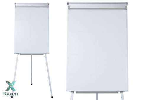 Tablica Magnetyczna Wielofunkcyjna Flipchart Na Trójnogu Biała 70x100cm LEAN