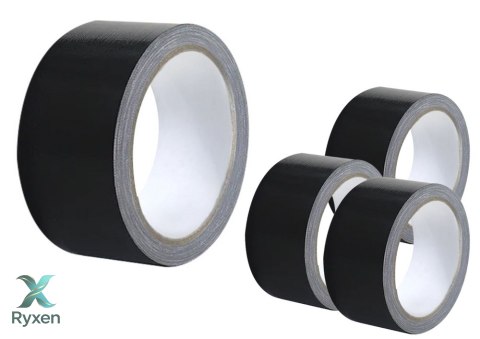 Taśma Tekstylna Wytrzymała Mocna Uniwersalna Czarna 48mm/54Y LEAN
