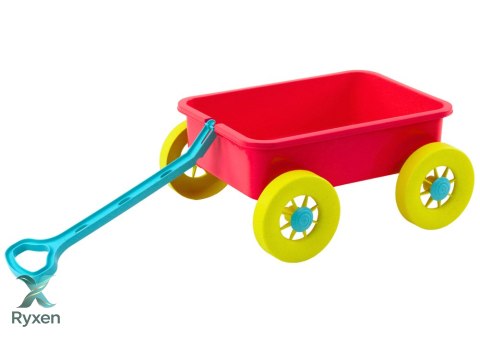 Wózek Na Zabawki Do Piasku Pastelowy Różowy LEAN TOYS