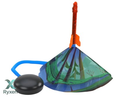 Wyrzutnia Rakiet Gra Dinozaury Las Kolorowe Pompka LEAN TOYS