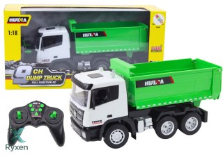 Wywrotka Ciężarówka Zdalnie Sterowana RC 1:18 Zielona LEAN TOYS