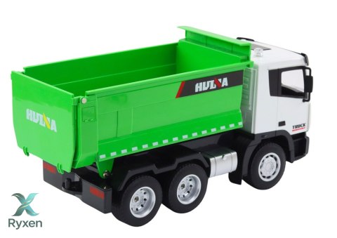 Wywrotka Ciężarówka Zdalnie Sterowana RC 1:18 Zielona LEAN TOYS