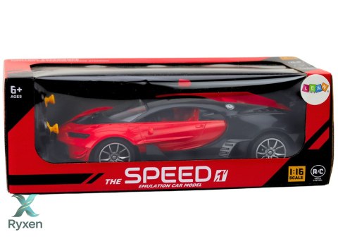 Zdalnie Sterowane Sportowe Auto Czerwone 1:16 RC Samochód LEAN TOYS