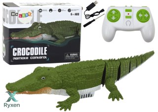 Zdalnie Sterowany Krokodyl Wodny Pływający Do Wody Na Pilot LEAN TOYS