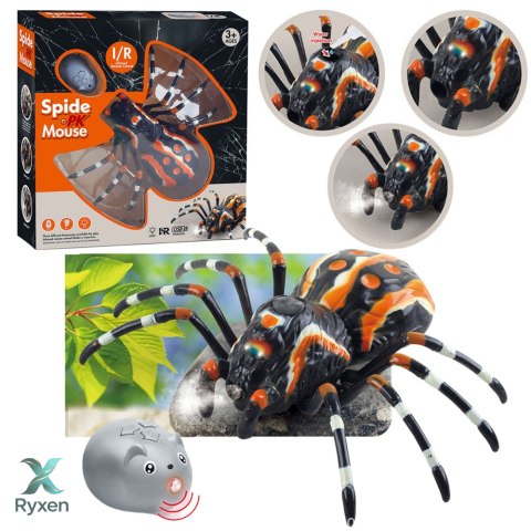 Zdalnie Sterowany Pająk Tarantula Podczerwień Czarny R/C ST LEAN TOYS