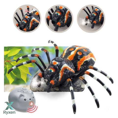 Zdalnie Sterowany Pająk Tarantula Podczerwień Czarny R/C ST LEAN TOYS
