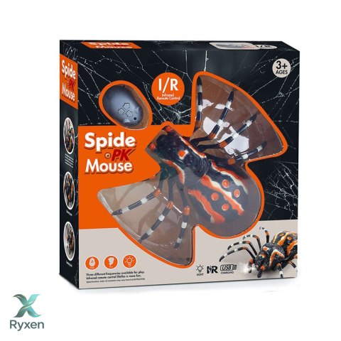 Zdalnie Sterowany Pająk Tarantula Podczerwień Czarny R/C ST LEAN TOYS